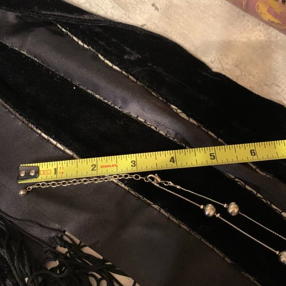 Vintage Long Silver Beaded Necklace - Picture 7 of 8